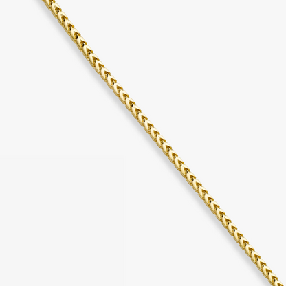 Franco Square Box Chain Necklace in 18k Gold Over Sterling Silver, 2.5mm