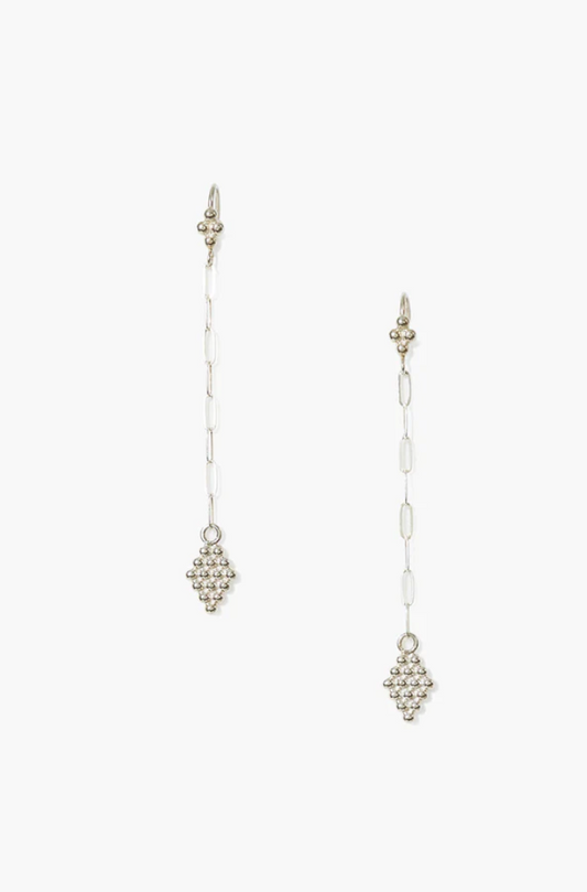 SAMIRA SILVER CHAIN LINK EARRING