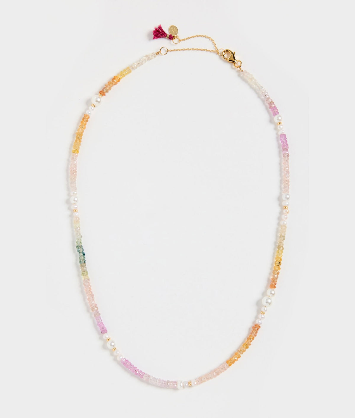 RAINBOW OMBRÉ GEMSTONE WRAP BRACELET/NECKLACE