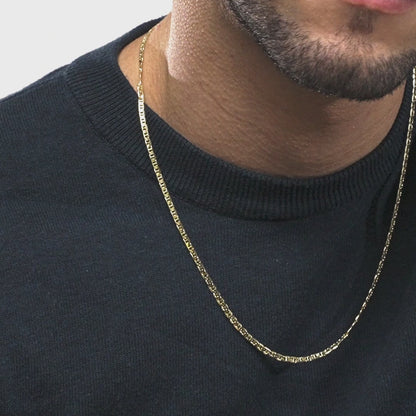 Mariner Chain Necklace in 18K Gold, 3mm