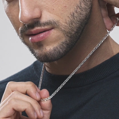 Mariner Chain Necklace in Sterling Silver, 4mm